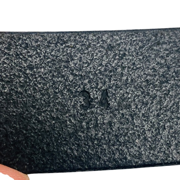 WILSON LEATHER Pelle Studio Italian Leather Belt in Black size 34 - Picture 5 of 7